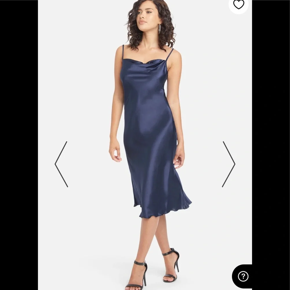 - ♥️♥️ Bebe SATIN COWL NECK SLIP MIDI DRESS♥️♥️